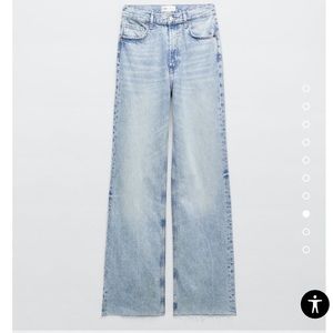 Zara high rise wide leg jeans
